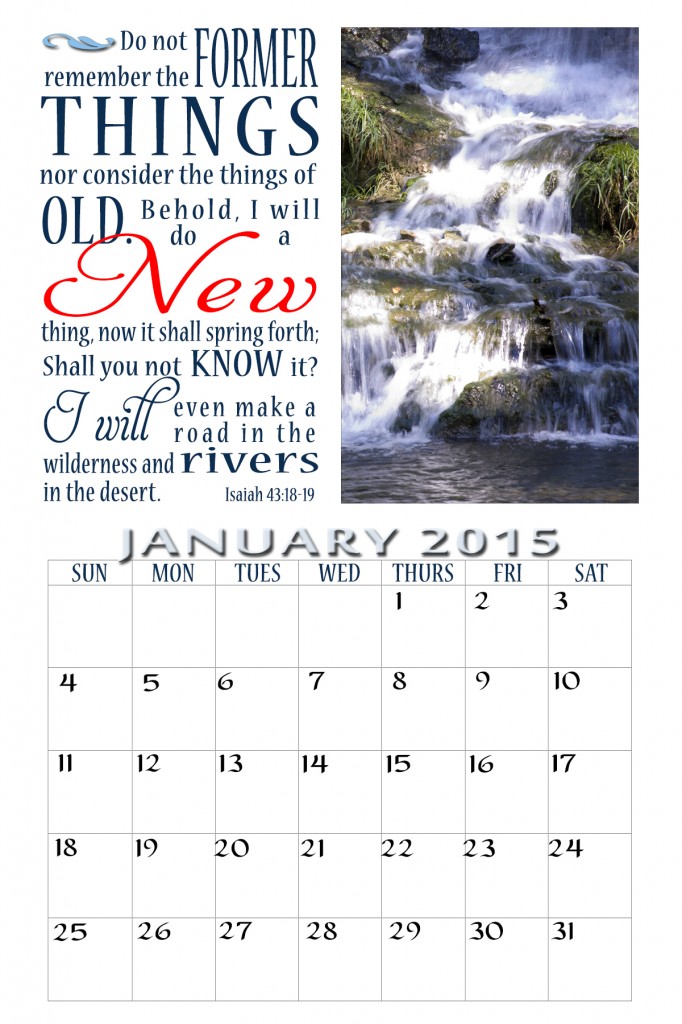 Jan 2015 Calendar